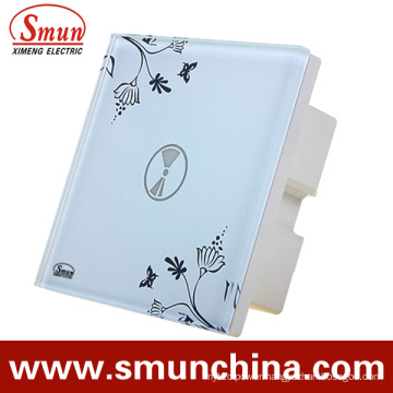 1 Key Touch Switch, Remote Control Wall Switch, White ABS Fireproof 1500W